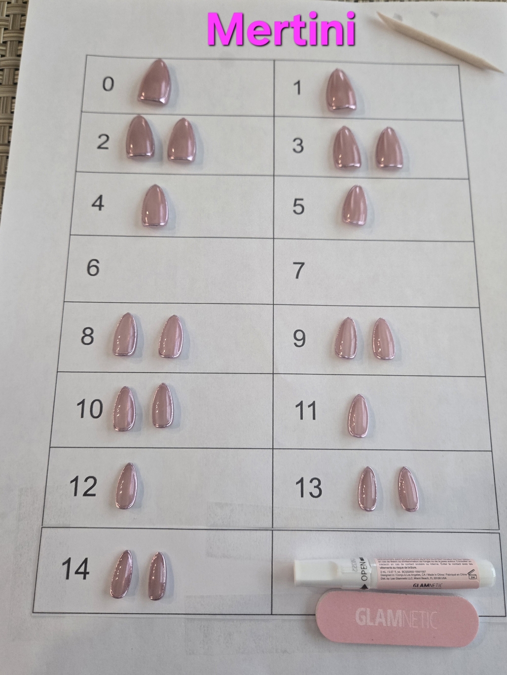 Bundle of 4 Partial Sets of Press-On Nails by Glamnetic